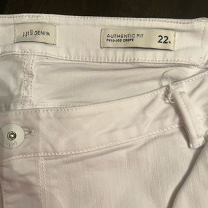 J. Jill White Denim Crops